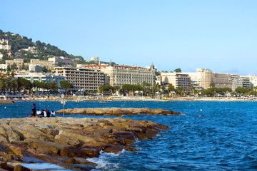Fototapeta premium Lazurowe wybrzeże Francji, kurort w Cannes