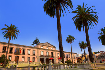 Ayuntamiento square in La Orotava Tenerife