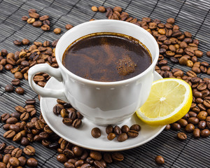 Warm cup of coffee