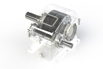 Shiny Gears on white background