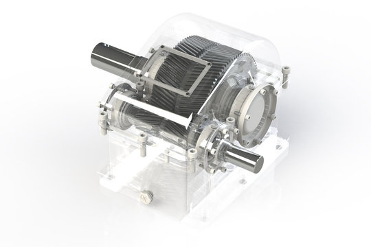 Shiny Gears on white background