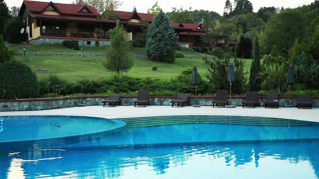 luxury village and pool