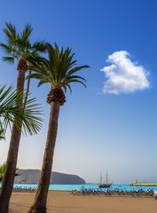 Los Cristianos beach in Arona Tenerife south