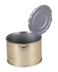 Tin can, isolated