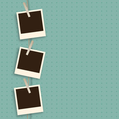 Vintage polaroid photo frame