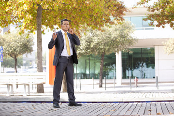 Security Businessman with a handgun