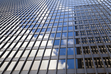 Futuristic Business Building in City Financial District