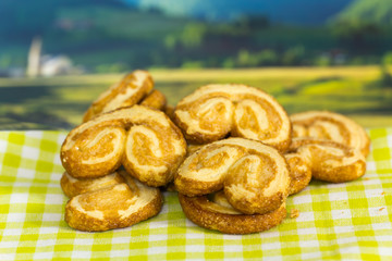 Blätterteig Gebäck, Berge