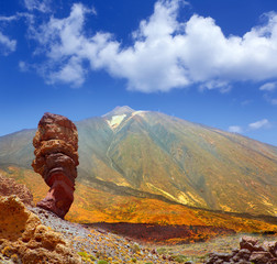 Teide National Park Roques de Garcia in Tenerife