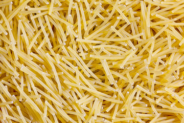 Raw noodles as background