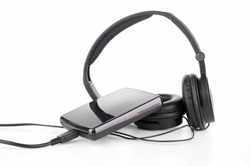 isolated earphone and disk