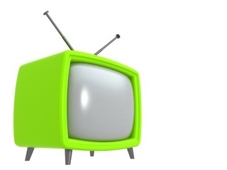 retro TV Set. Isolated