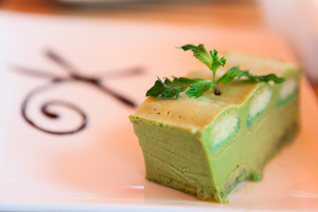 Mint Tiramisu cake