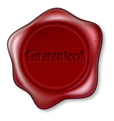 Guaranteed red wax seal