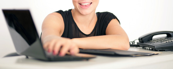Business mit Notebook