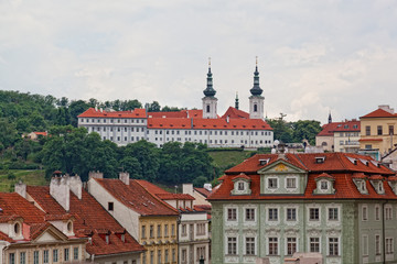 Fototapeta na wymiar View of the historical districts of Prague 