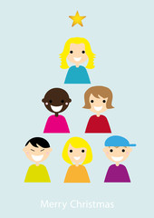 Fröhliche Weihnachtskarte