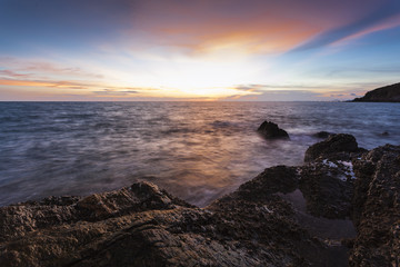 Obraz premium Sunset beach landscape