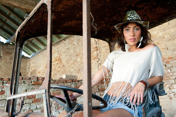 young woman outdoor portrait