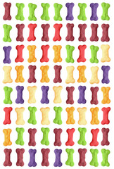 Colored dog biscuit background