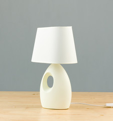 table and bedside lamp for interior use