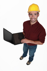 Engineer with a laptop