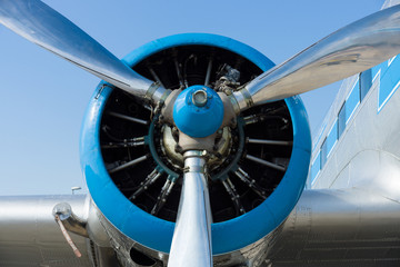 Propeller fragment close up.