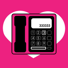Dail a Phone Illustration