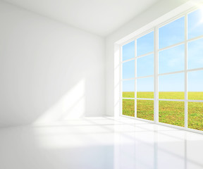 gray room  and field