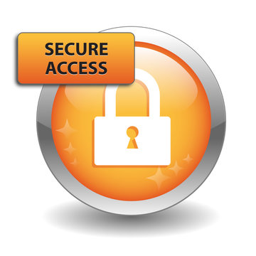 SECURE ACCESS Web Button (security internet connection padlock)