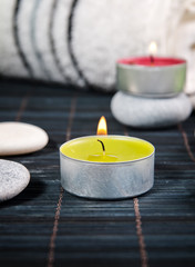 Wellness and spa concept with candles