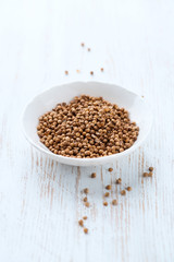 Coriander  seeds in a small bowl