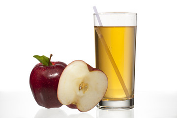 view of apples and apple juice