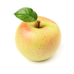 Beauty apple with leaf