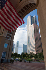 The financial district of Boston