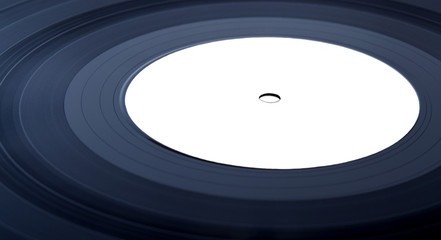 Vinyl records close-up