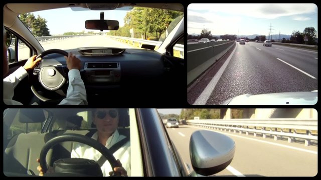 traveling by car