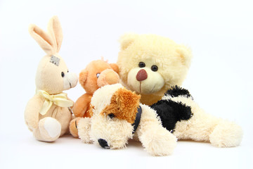 The plush animals