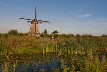 Acrylic prints Mills Windmills at Kinderdijk,Netherlands