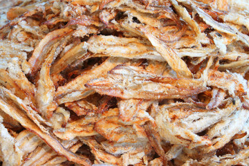 Steamed dry sweeten fishes