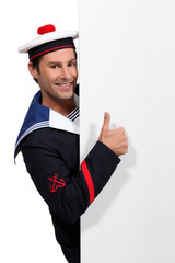 portrait of a man in sailor costume