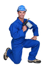 Welder with blow torch