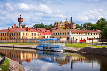 Obraz premium historical district of Ivanovo in summer