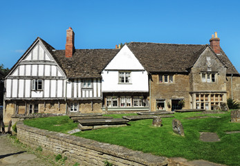 Fototapeta na wymiar Timber Framed English Cottage Village