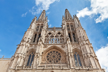 Fototapeta na wymiar Wieże katedry w Burgos, Hiszpania