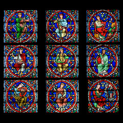 Fragment of stained glass window