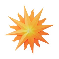 Sun in whith background