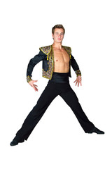 Obraz premium a young artist in the dance pose