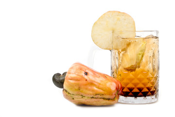 cashew apple drink mixed with soda water 