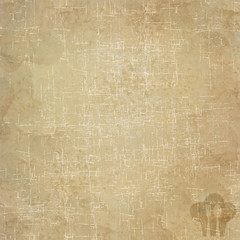 Fototapeta premium Cook and spoon icon on old paper background and pattern